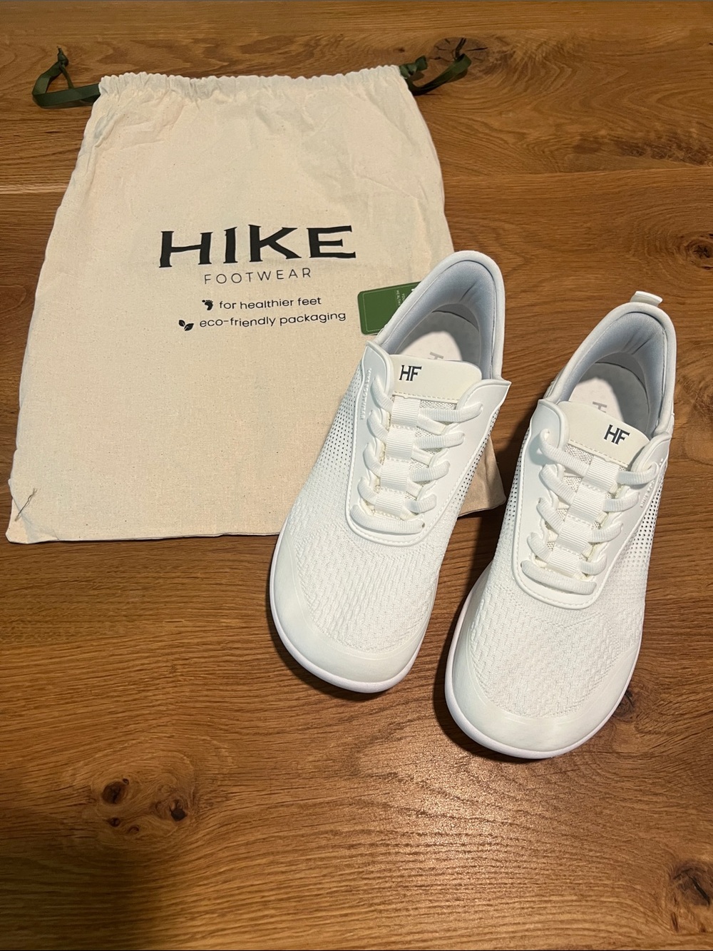 Footwear Women’s White Knit Lace-Up Sneakers